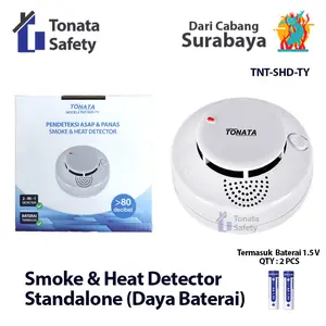 Standalone Smoke Heat Detector Tonata / Pendeteksi Asap Panas