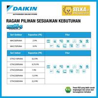 Gambar DAIKIN AC MULTI S 1/2PK + 1/2PK + 1,5PK 3 KONEKSI (MKC50RVM4) INVERTER - UNIT ONLY dari Selka ID Specialist AC Kota Administrasi Jakarta Barat 2 Tokopedia