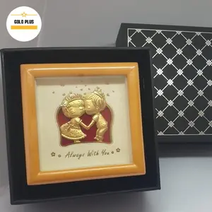 hadiah ultah kotak musik goldfoil