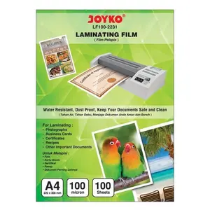 Laminating Film A4 100micron JOYKO/Plastik Laminating A4/Plastik Press