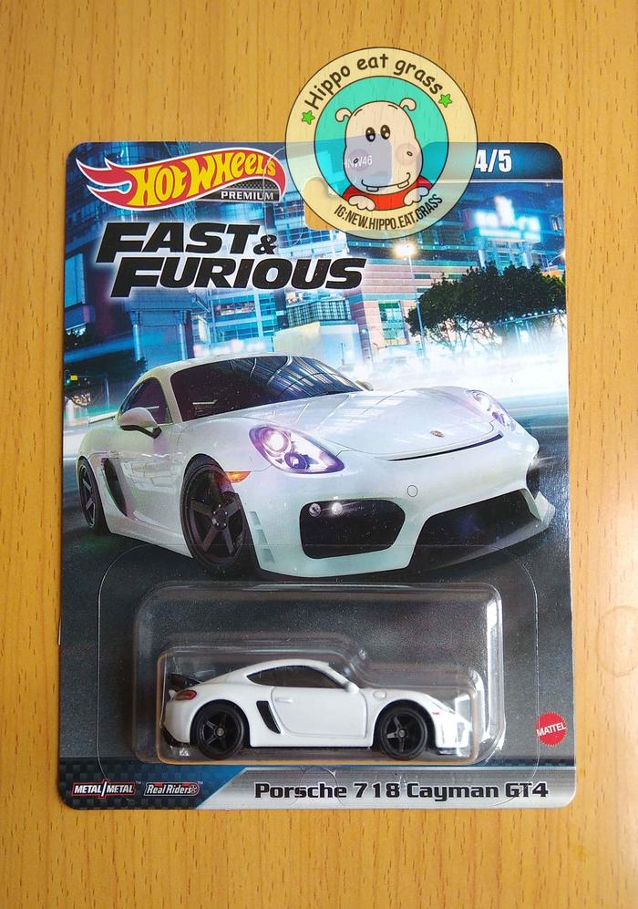 Gambar Hot Wheels Hotwheels Fast & Furious Porsche 718 Cayman GT4 dari Hippoeatgrass Kota Administrasi Jakarta Barat Tokopedia