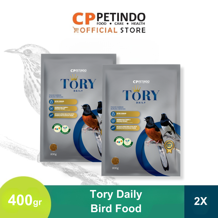 Gambar Tory Daily Pakan Burung Bird Food For Adult 400gr - Isi 2 dari CPPETINDO Official Shop Kota Makassar Tokopedia