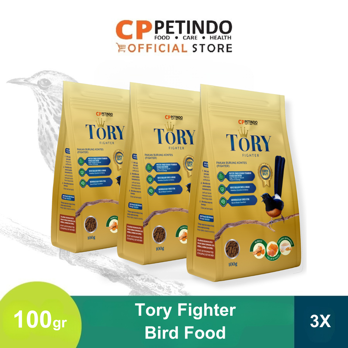 Gambar Tory Fighter Pakan Burung Kontes Bird Food 100gr - Isi 3 dari CPPETINDO Official Shop Kota Depok Tokopedia