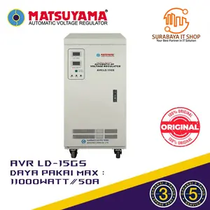 Stabilizer Listrik Stavolt Voltage Regulator MATSUYAMA AVR LD 15GS 15000 Watt