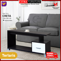 Gambar Citra Furniture Meja Tamu Minimalis laci montana - WHITE dari Citra furniture Kota Administrasi Jakarta Pusat 4 Tokopedia