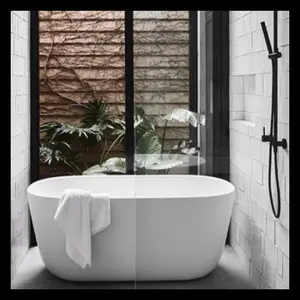 Bathtub Teraso Model Oval Japan Handmade