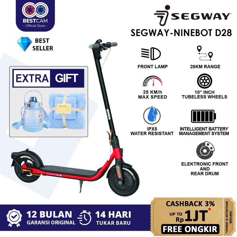 Segway Ninebot KickScooter D28 / Skuter Listrik Lipat 0