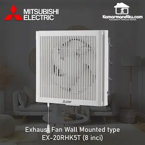 Mitsubishi Exhaust Fan Dinding 8" EX20RHKC5T Wall Mounted in/out 5 thn