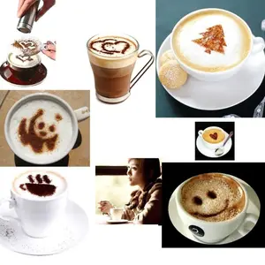 Cetakan Pola Kopi 12 Mold motif Coffee Susu Hiasan Bento Cafe