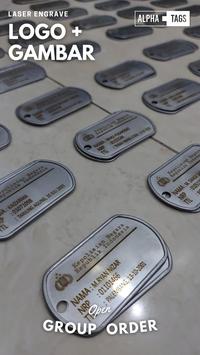 Gambar Dogtags Kalung Anjing Custom bisa kalung kucing anti karat & alergi - 2 karet Saja dari Alpha Tags Kab. Tangerang 4 Tokopedia