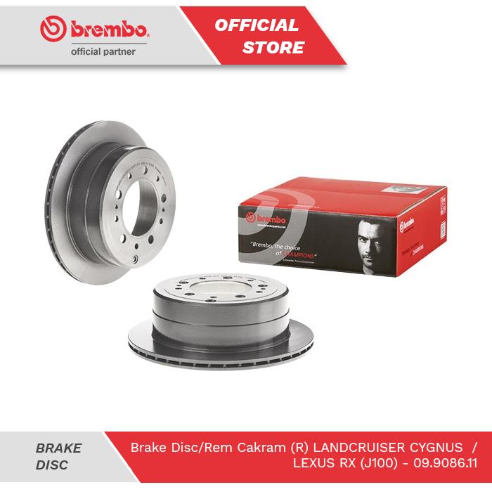 Brake Disc Rear / Piringan Rem Belakang Brembo LANDCRUISER CYGNUS / LEXUS RX (J100) - 09 9068 11