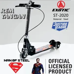 Scooter Besi Roda Tiga ST 2020 Skuter Anak Pakai Rem