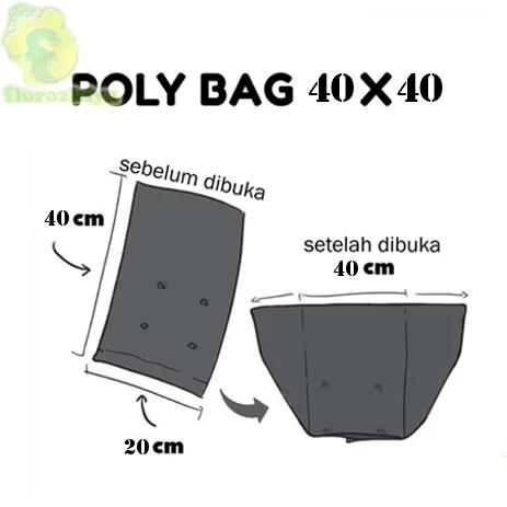 Polybag / Plastik Polibag Tanaman Ukuran 40 x 40 Kualitas Tebal & Awet 1