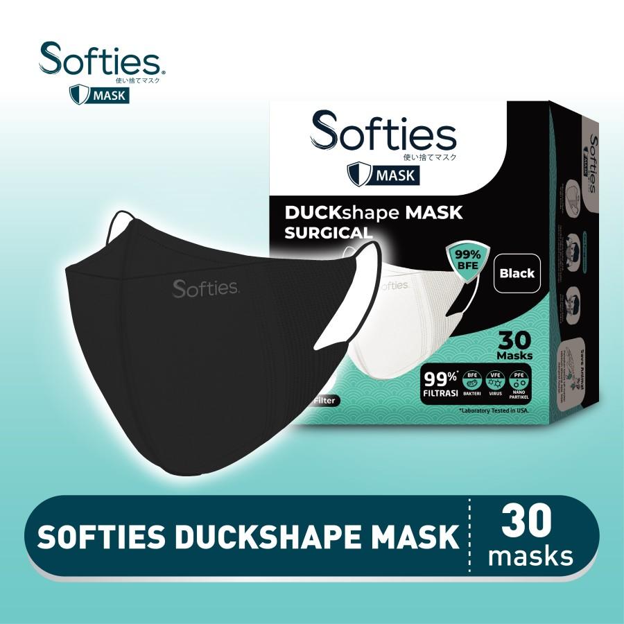 Masker Softies DuckShape Mask Surgical isi 30 - Putih