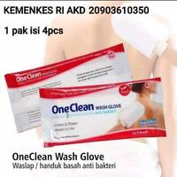 Gambar Washlap waslap wash glove oneclean tissue mandi handuk basah dari Wahid Karya Saritama Medical Kota Makassar 1 Tokopedia