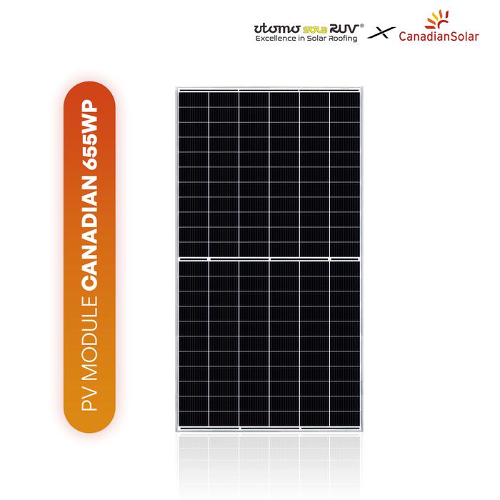 Gambar Solar Panel Canadian 655 Wp SNI [Utomo SolaRUV] dari Utomo SolaRUV Kota Surabaya Tokopedia