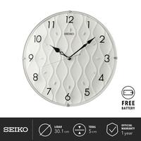 Gambar Jam Dinding Seiko Bulat QXA794 K & W Detik Senyap 30.1 cm Hitam Ori - QXA794K - Black dari SEIKO Clocks Kota Administrasi Jakarta Barat 3 Tokopedia