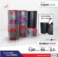 Gambar Bubble Wrap SGI Ori Siap Sobek Bening Hitam 120cm x 50m 2,7kg dari Pelangi Indah Mandiri Kota Tangerang Selatan 1 Tokopedia