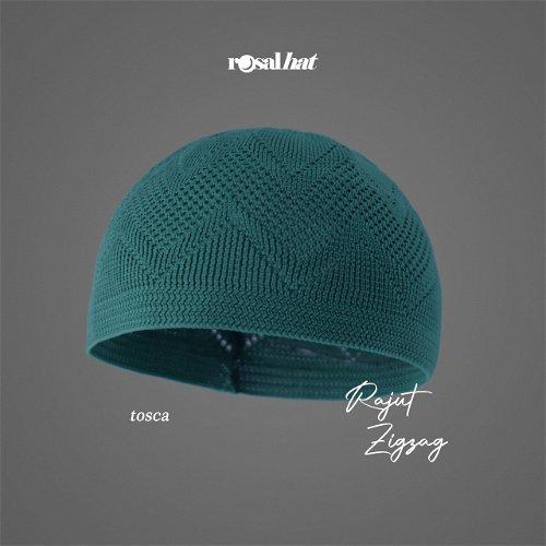 peci rajut zigzag peci haji 4