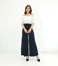 Gambar Celana Kulot Plisket Pleated Pants Wanita Highwaist Premium CPLIDI - Abu dari Eve Maternity Store Kota Administrasi Jakarta Barat 4 Tokopedia