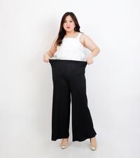 Gambar Celana Bigsize Kulot Plisket Jumbo Pleated Pants Wanita Highwaist - Abu dari Eve Maternity Store Kota Administrasi Jakarta Barat 3 Tokopedia