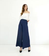 Gambar Celana Kulot Plisket Pleated Pants Wanita Highwaist Premium CPLIDI - Abu dari Eve Maternity Store Kota Administrasi Jakarta Barat 3 Tokopedia