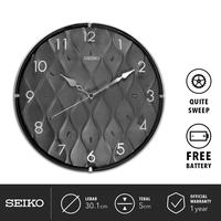 Gambar Jam Dinding Seiko Bulat QXA794 K & W Detik Senyap 30.1 cm Hitam Ori - QXA794K - Black dari SEIKO Clocks Kota Administrasi Jakarta Barat 4 Tokopedia