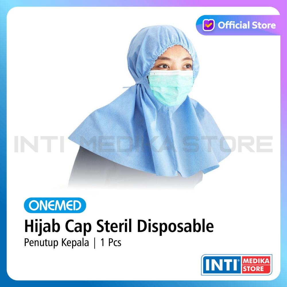 ONEMED - Hijab Cap Steril Disposable | Penutup Kepala | Hair Cap