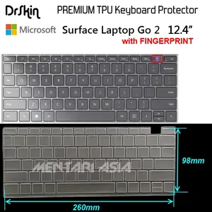 Keyboard Protector Surface Laptop GO 2 12.4" Fingerprint - DrSkin TPU