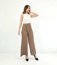 Gambar Celana Kulot Plisket Pleated Pants Wanita Highwaist Premium CPLIDI - Abu dari Eve Maternity Store Kota Administrasi Jakarta Barat 5 Tokopedia