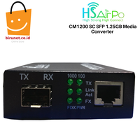 Gambar HSAirPo CM1200 SC SFP 1.25GB Media Converter Tanpa Modul SFP dari Birunet Kab. Jombang 1 Tokopedia