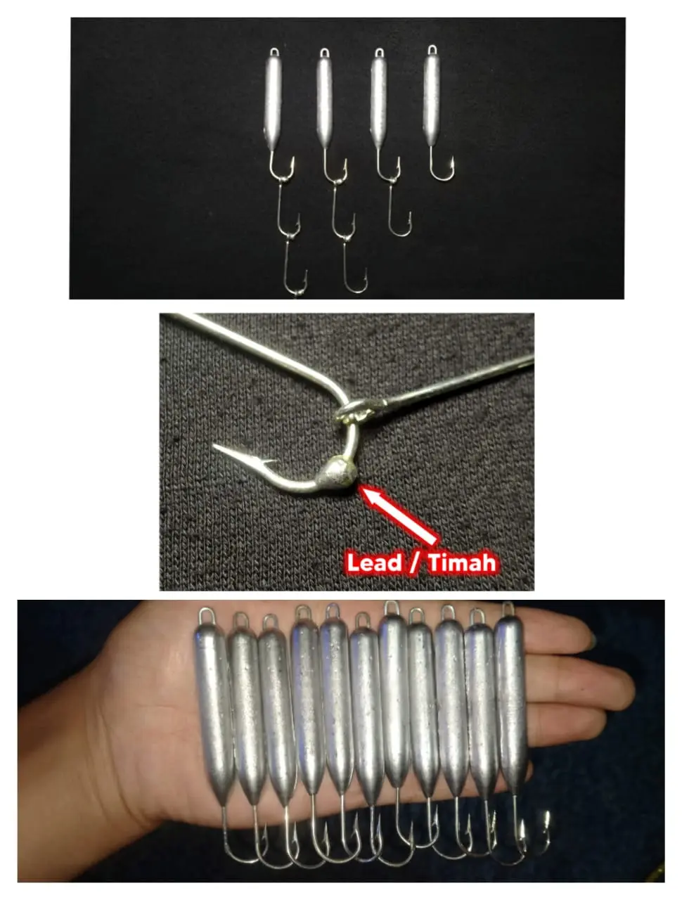 Hook Kail Gerandong Moden Ikan Tenggiri 40gram & 50gram Handmade