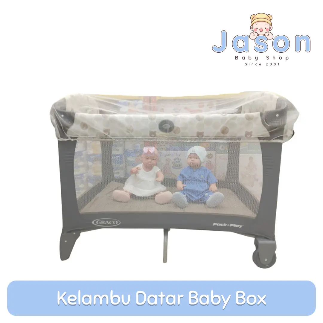 Kelambu Datar Kasur Baby Box Graco, Joie Kubbie , Nuna | Kelambu Anti Nyamuk Bayi