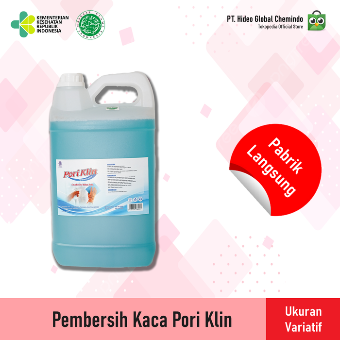 Gambar Pori Klin Cairan Pembersih Kaca 5L / Jendela / Glass Cleaner dari HIDEO Kota Semarang Tokopedia