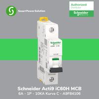 Gambar Schneider Acti9 iC60H Mcb 6A - 1P - 10KA Kurva C - A9F84106 dari Smart Power Solution Kota Administrasi Jakarta Barat 1 Tokopedia