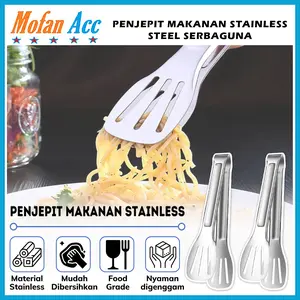 Capitan Makanan Stainless Pinset Penjepit Kue Food Tongs Serbaguna