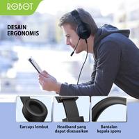 Gambar ROBOT RH-P20 WIRED 3.5MM AUDIO JACK HEADSET HEADPHONE dari btgcom Kota Denpasar 5 Tokopedia