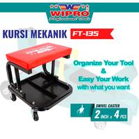 Gambar WIPRO Kursi Mekanik / Mechanic Roller Seat / Working Chair FT-135 ( Rangka baja logam ) dari wiproshop Kota Surabaya 1 Tokopedia