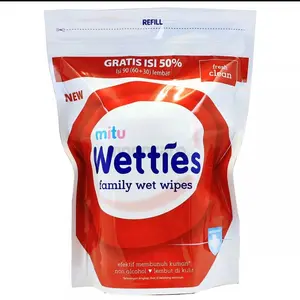 Mitu Wetties Refill 90 Antiseptik Wipes Tissue - Fresh Clean