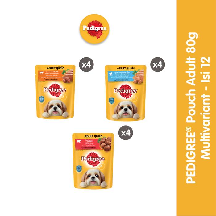 Gambar Pedigree Pouch Makanan Anjing Basah 80gr Multivariant - Isi 12 dari Pedigree Official Store Kota Tangerang Tokopedia