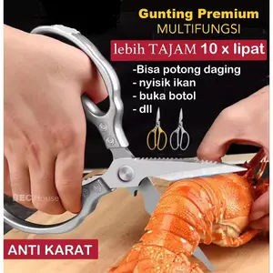 Gunting Dapur JAPAN SK5 Tajam Kuat Tebal Stainless Steel Kitchen Shear