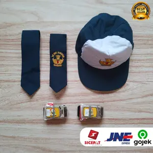 Set Perlengkapan Seragam SMP/Dasi SMP/Topi SMP/Gesper SMP