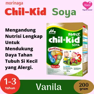 Morinaga Chil Kid Soya Vanila 200g Susu Pertumbuhan Anak 1 - 3 Tahun