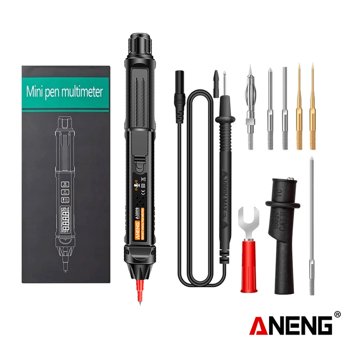 Promo (Paket B) Aneng A3009 Pro Mini Pen Multimeter Voice Broadcast ...
