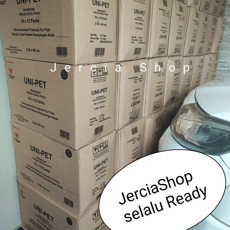 Underpad Uni-pet perlak alas kandang 60x90 cm isi 10 pcs lbh ekonomis 2
