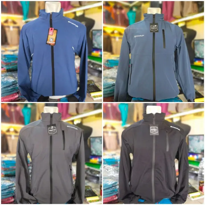 jaket motor pria elegan freestyle bahan bonding anti air angin
