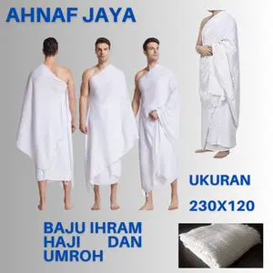 Baju Kain Ihrom Bahan Katun Untuk Umroh Dan Haji Dewasa Pria