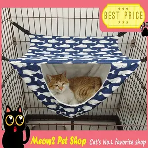 Cat Hammock dua tingkat ayunan kucing bed kucing