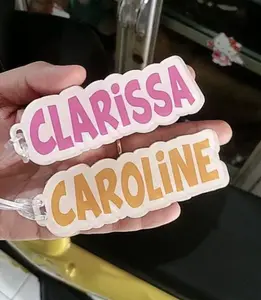 LUGGAGE TAG PRINTING / GANTUNGAN KOPER FREE NAMA GANTUNGAN TAS AKRILIK