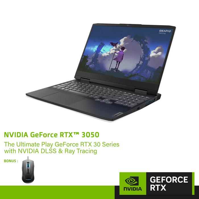 Gambar LENOVO IdeaPad Gaming 3 15IAH7 GeForce RTX 3050 - i5-12500H 8GB 512GB dari Techno Computer Bali Kota Denpasar Tokopedia